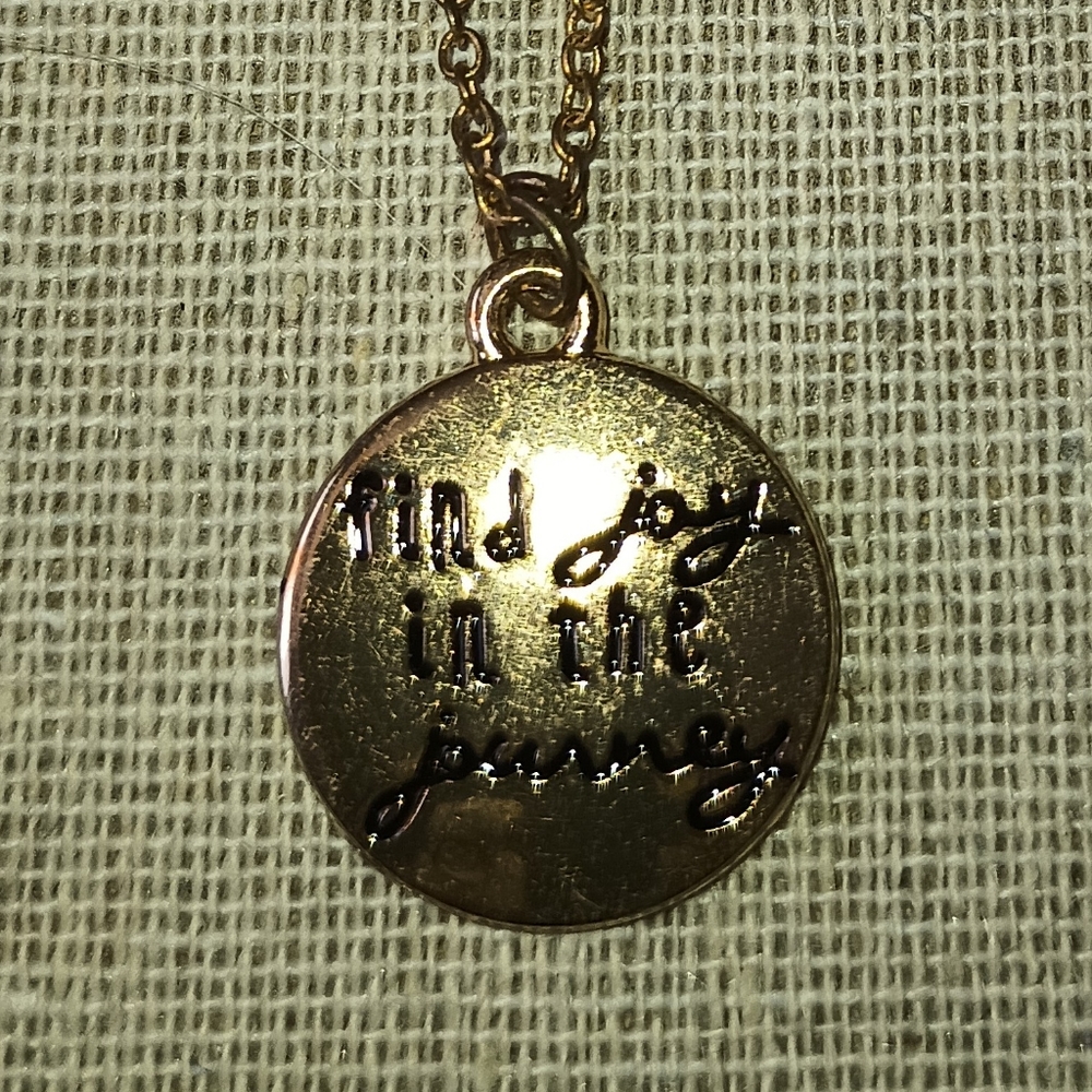 Paparazzi Gold Find Joy in the Journey Necklace and Earring Set